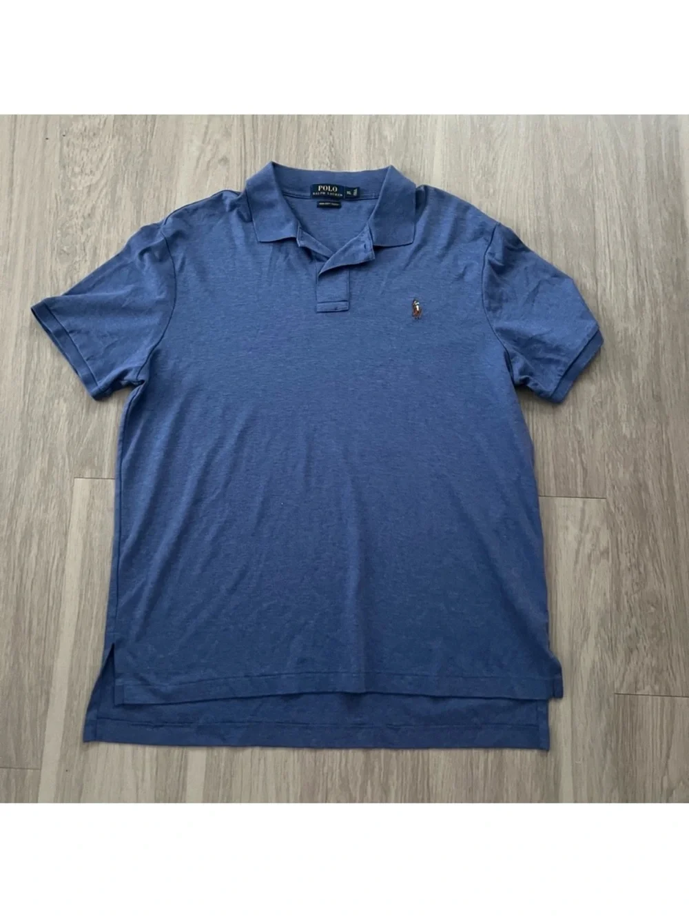 Polo Ralph Lauren Pima Soft Touch Blue Polo Shirt Men’s XL Classic Fit